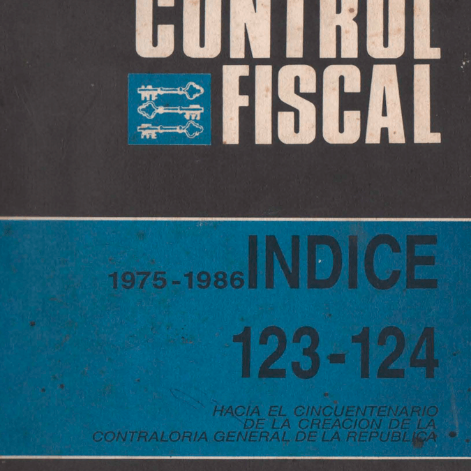 Revista de control fiscal, número 123 – 124